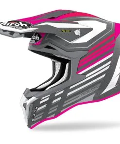 Airoh - Casque Strycker Shaded Gris / Rose / Blanc