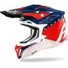 Airoh - Casque Strycker Skin Rouge / Bleu / Blanc Brillant -Promos Fournitures De Casque De Moto Magasin casque moto tout terrain airoh strycker skin rouge bleu blanc brillant 1