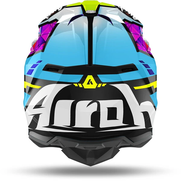 Airoh - Casque Wraap Diamond Turquoise / Rose / Jaune / Noir 5 Airoh - Casque Wraap Diamond Turquoise / Rose / Jaune / Noir – Image 3