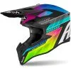 Airoh - Casque Enfant Wraap Youth Prism Noir / Rose / Bleu / Vert -Promos Fournitures De Casque De Moto Magasin casque moto tout terrain enfant airoh wraap youth prism noir rose bleu vert 1