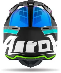 Airoh - Casque Enfant Wraap Youth Prism Noir / Rose / Bleu / Vert -Promos Fournitures De Casque De Moto Magasin casque moto tout terrain enfant airoh wraap youth prism noir rose bleu vert 4