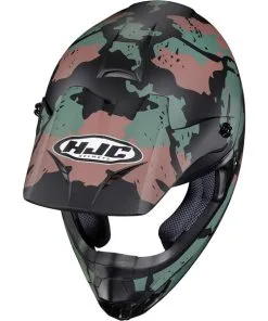 HJC - Casque CS-MX II Ferian MC4SF / Camouflage Vert / Marron / Noir -Promos Fournitures De Casque De Moto Magasin casque moto tout terrain hjc cs mx ii ferian mc4sf camouflage vert marron noir 2