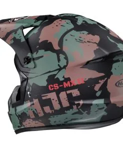 HJC - Casque CS-MX II Ferian MC4SF / Camouflage Vert / Marron / Noir -Promos Fournitures De Casque De Moto Magasin casque moto tout terrain hjc cs mx ii ferian mc4sf camouflage vert marron noir 3