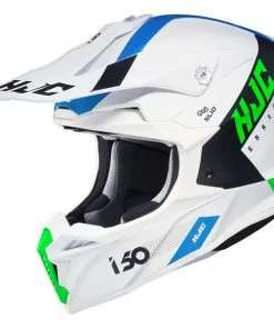 HJC - Casque I50 Erased MC24SF / Blanc / Noir / Bleu / Vert