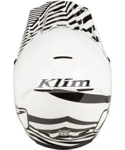 Klim - Casque F3 Carbon Off-Road Illusion Blanc / Noir -Promos Fournitures De Casque De Moto Magasin casque moto tout terrain klim f3 carbon off road blanc noir 4