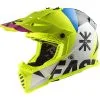 LS2 - Casque MX437 Fast Evo Heavy Jaune Fluo / Blanc / Noir