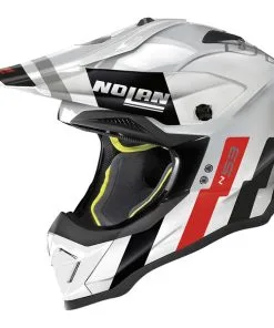 Nolan - Casque N53 Sparkler Blanc Brillant / Noir / Rouge