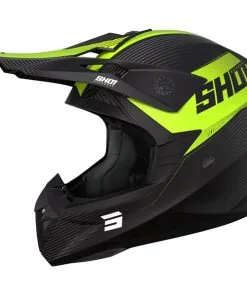 Shot - Casque Pulse Line Noir Mat / Jaune Fluo