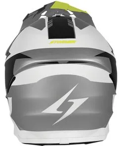 Stormer - Casque Force Squad Blanc / Gris / Jaune Fluo -Promos Fournitures De Casque De Moto Magasin casque moto tout terrain stormer force squad blanc gris jaune fluo 2
