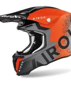 Airoh - Casque Twist 2.0 Bit Orange Mat / Gris / Noir