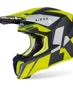 Airoh - Casque Twist 2.0 Lift Jaune / Noir / Blanc
