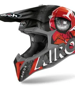 Airoh - Casque Wraap Alien Noir Mat / Gris / Rouge