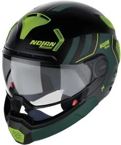 Nolan - Casque N30-4 TP Parkour Noir Mat / Vert