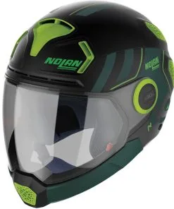 Nolan - Casque N30-4 VP Parkour Noir Mat / Vert