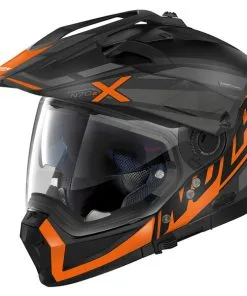 Nolan - Casque N70-2 X Mirage N-Com Noir Mat / Orange