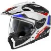 Nolan - Casque N70-2 X Torpedo N-Com Blanc Brillant / Noir / Bleu / Rouge -Promos Fournitures De Casque De Moto Magasin casque moto transformable nolan n70 2 x torpedo n com blanc brillant noir bleu rouge 1