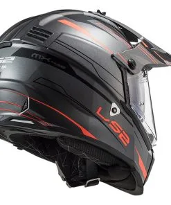 LS2 - Casque MX436 Pioneer Evo Knight Titanium / Orange Fluo -Promos Fournitures De Casque De Moto Magasin casque quad ls2 mx 436 pioneer evo knight titanium orange fluo 3