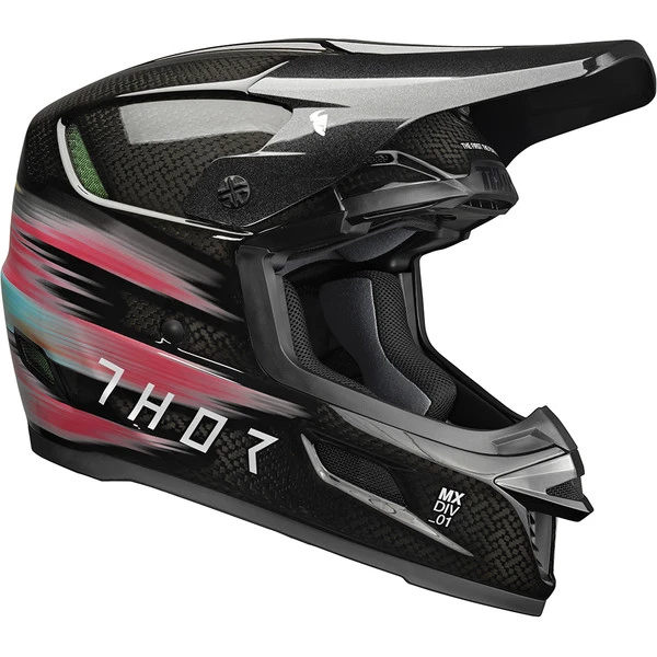 Thor Motocross - Casque Reflex Carbon Theory Noir / Multicolore 3 Thor Motocross - Casque Reflex Carbon Theory Noir / Multicolore