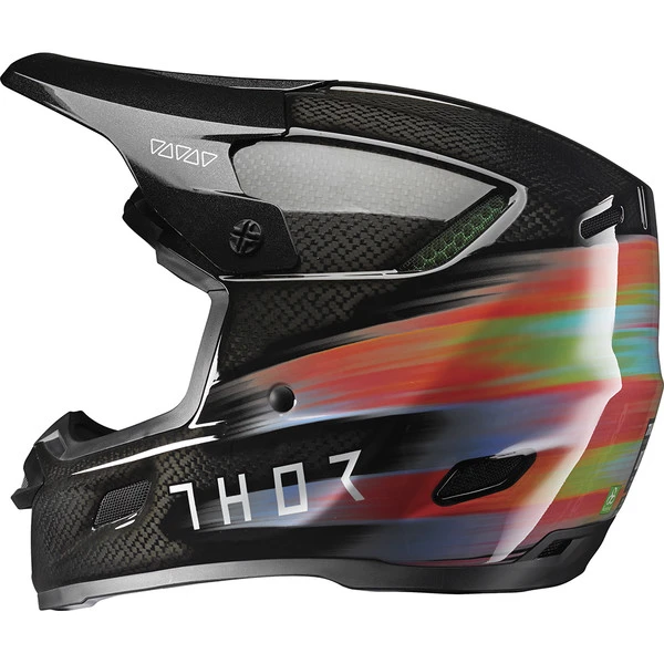 Thor Motocross - Casque Reflex Carbon Theory Noir / Multicolore 4 Thor Motocross - Casque Reflex Carbon Theory Noir / Multicolore – Image 2