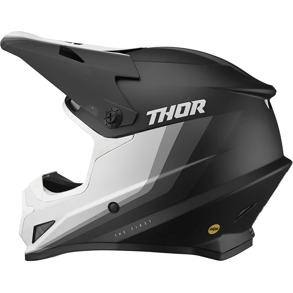 Thor Motocross - Casque Sector Mips® Runner Noir Mat / Blanc Mat 4 Thor Motocross - Casque Sector Mips® Runner Noir Mat / Blanc Mat – Image 2