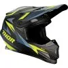 Thor Motocross - Casque Sector Warship Noir / Bleu / Jaune -Promos Fournitures De Casque De Moto Magasin casque thor sector warship noir bleu jaune 1
