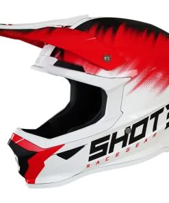 Shot - Casque Enfant Furious Kid Versus Blanc Brillant / Rouge / Noir