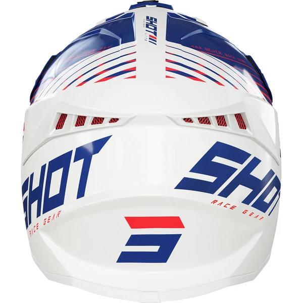 Shot - Casque Lite Fury Blanc Brillant / Navy / Rouge 5 Shot - Casque Lite Fury Blanc Brillant / Navy / Rouge – Image 3